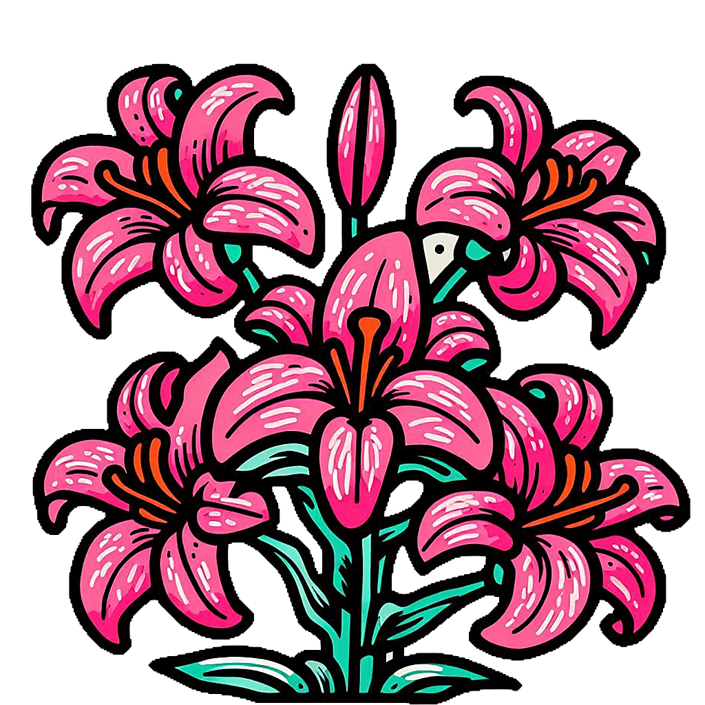 Pink Lilies